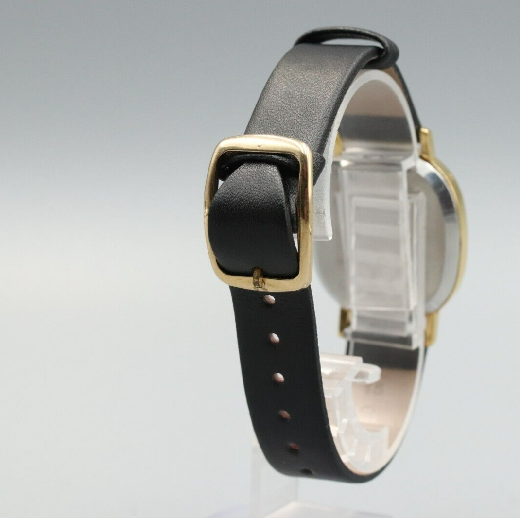 *Exc+5* Vintage OMEGA De Ville Cal.1330 Ref.191.0046 Quartz Gold Dial Mens Watch