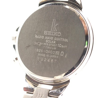 *NEAR MINT* SEIKO Lukia 1B25-0AC0 Solar RED Dial Round 29m Women Watch JAPAN