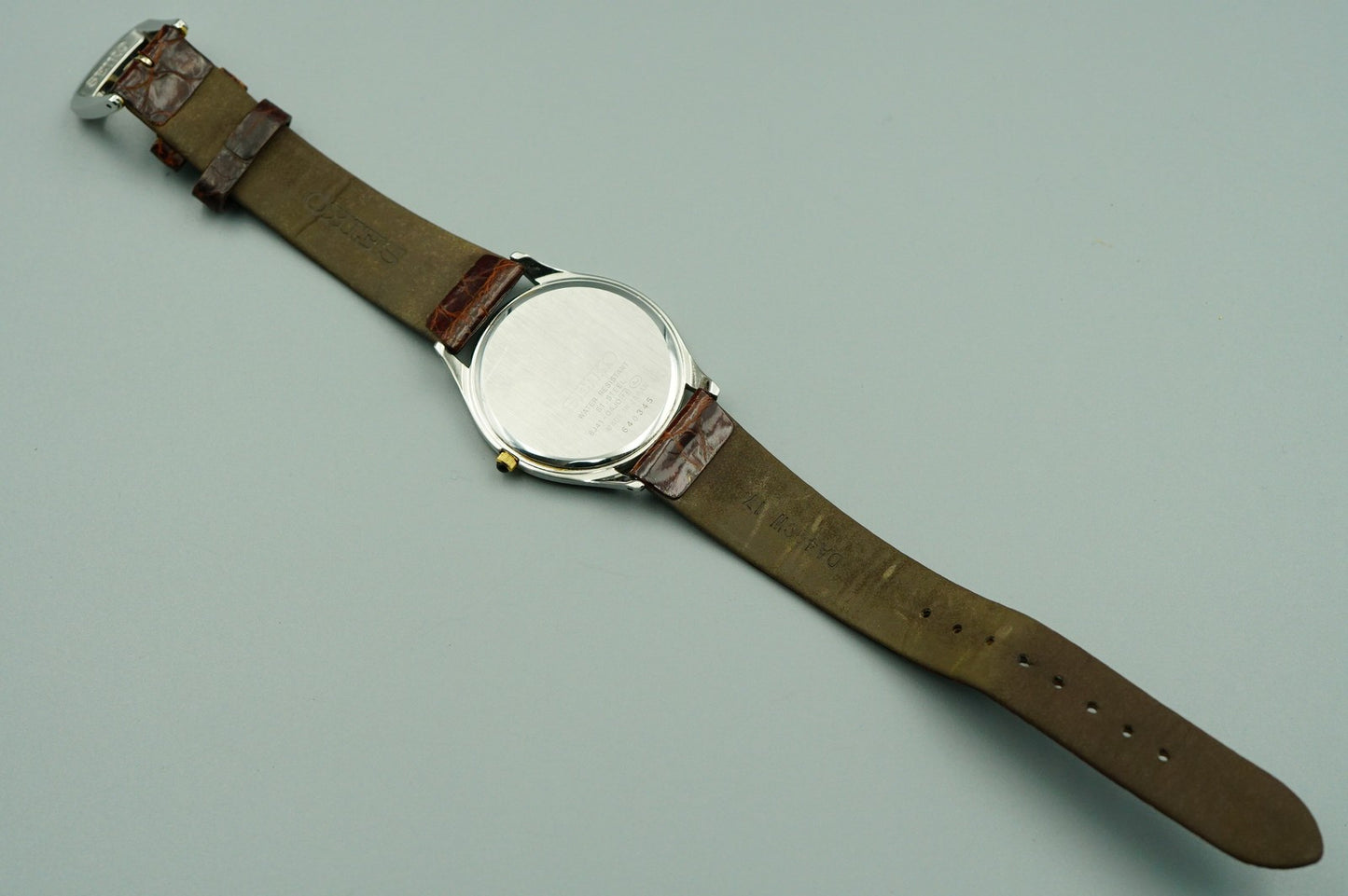 *NEAR MINT* SEIKO Dolce 8J41-0AJ0 Quartz White Dial Round 32mm Mens Watch