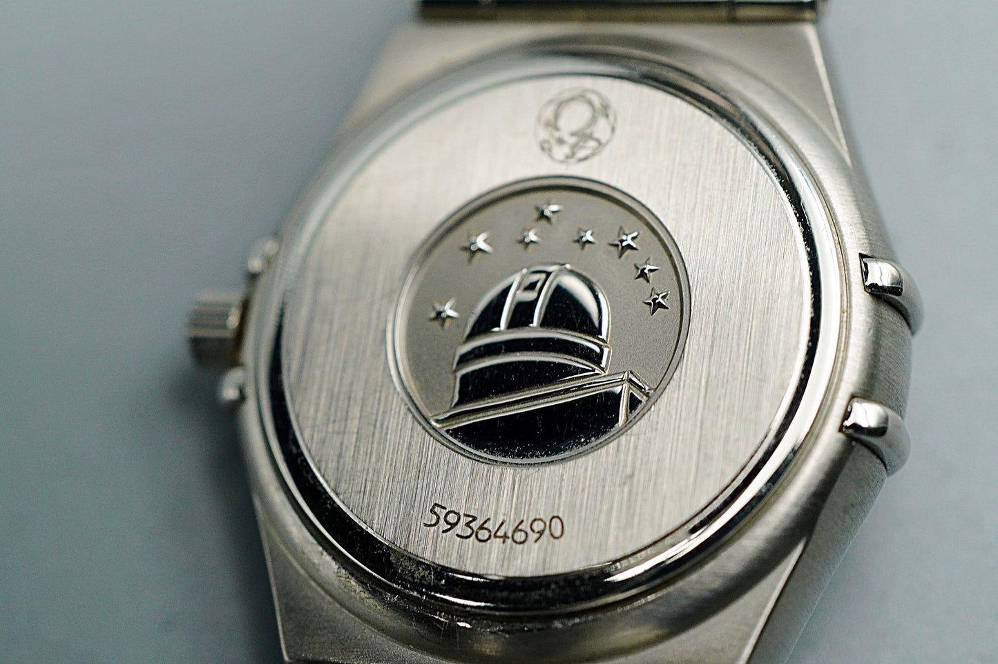 N MINT Vintage 1998 OMEGA Constellation Cal.1456 Qz Silver 25mm Women Watch