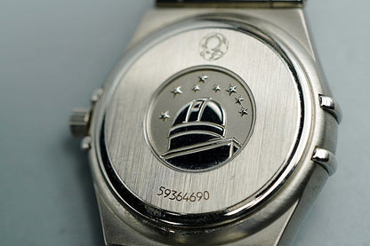 N MINT Vintage 1998 OMEGA Constellation Cal.1456 Qz Silver 25mm Women Watch