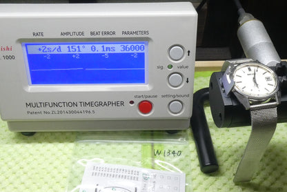 *N MINT* Serviced Vintage SEIKO KS HI-BEAT 4502-7000 AT Silver 36mm Mens Watch