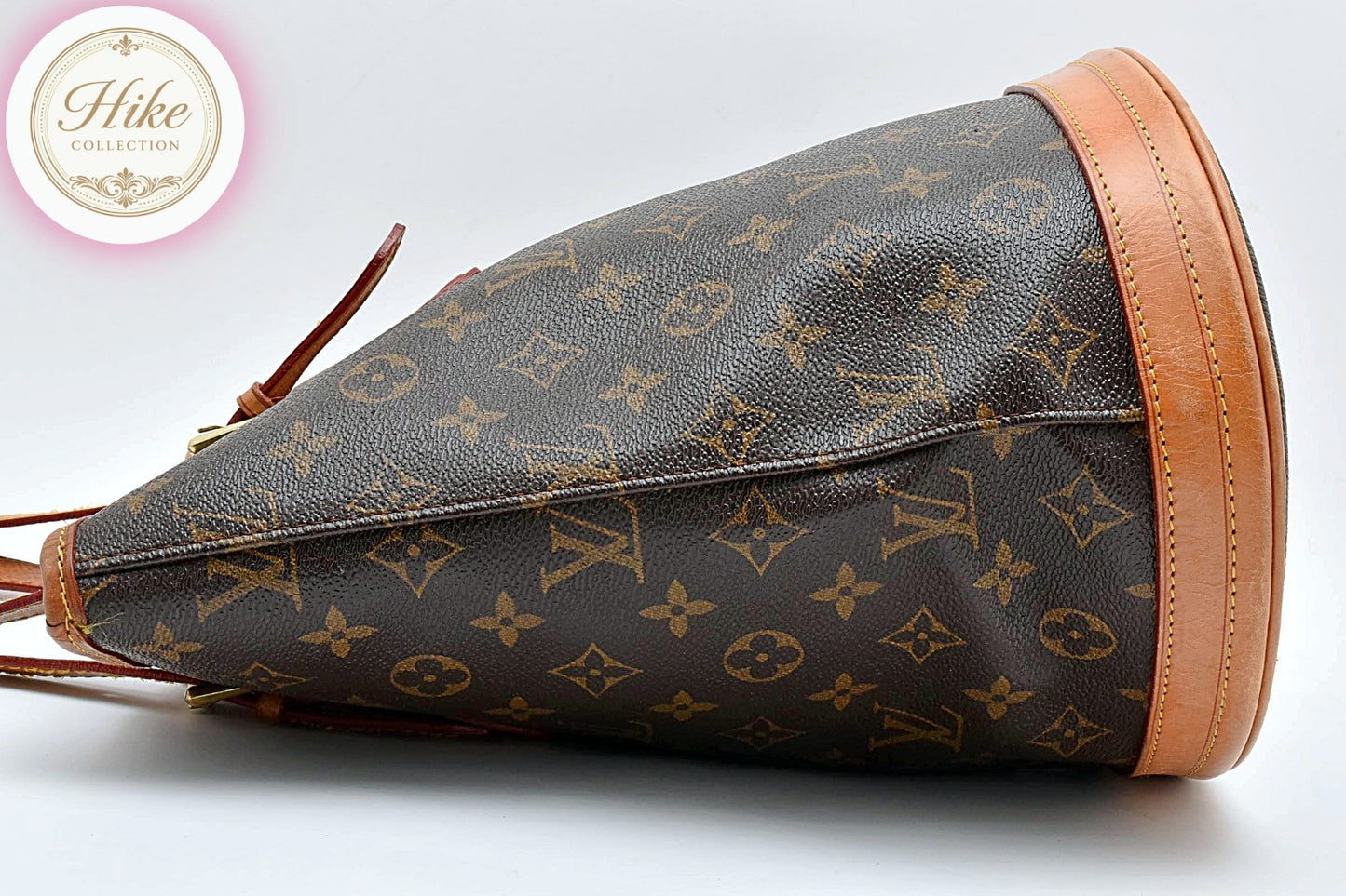Louis Vuitton Bucket PM Monogram Brown Tote Shoulder Bag M42238 Auth *RANK AB*
