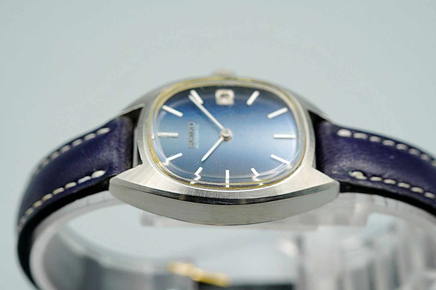 *N MINT* Vintage 1973 SEIKO NOIE 2415-7010 Automatic Blue Oval 24mm Women Watch