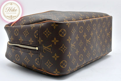 Louis Vuitton Deauville Monogram Brown Handbag M47270 Authentic Condition SA #38