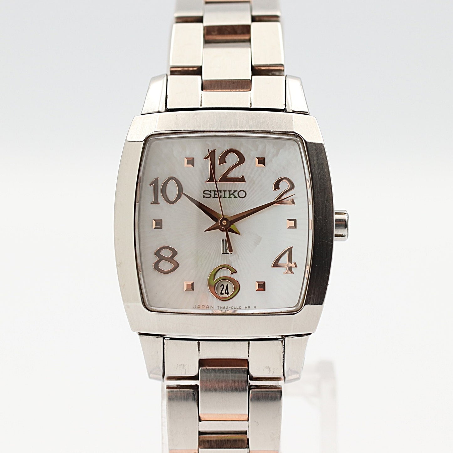 *MINT* SEIKO LK 7S26-03S0 Quartz White Dial Square 24mm Women Ladies Watch