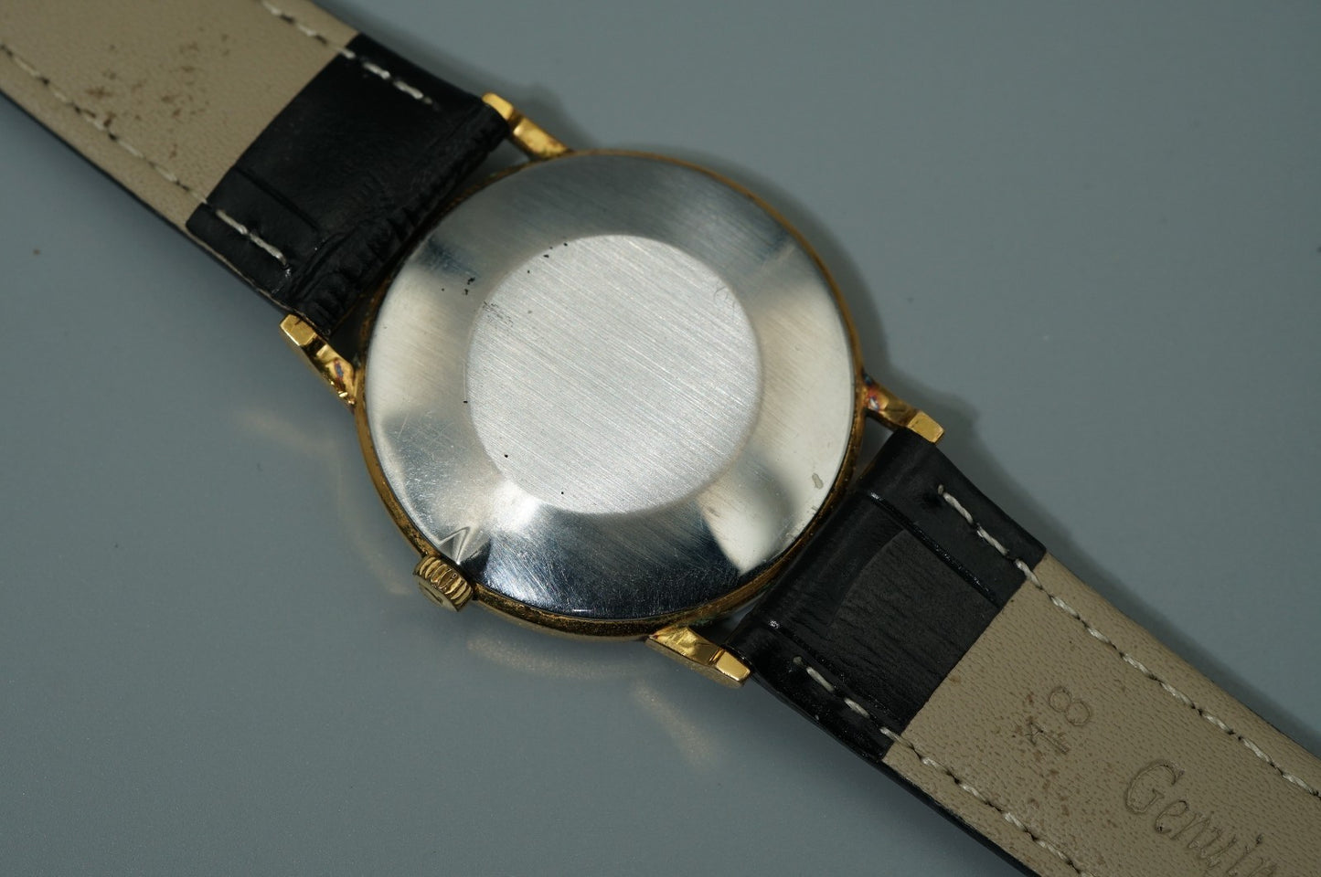 N MINT Vintage 1981 OMEGA De Ville Cal.625 Hand Wind Gold Round 32mm Mens Watch