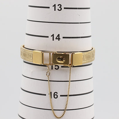 *N MINT* SEIKO Golden Nefertiti 1E20-0A20 Quartz Gold Dial 18mm Women Watch