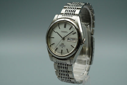 Exc+5 1970s SEIKO LORD MATIC 5606-7070 Automatic Silver Round 36mm Mens Watch