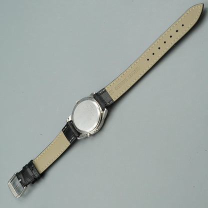 *MINT* Vintage SIKO AVENUE 7F39-6060 Quartz Black Dial Round 35mm Mens Watch