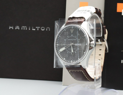 serviced *MINT* HAMILTON Khaki  H647150 Automatic Gray Dial Round Mens Watch