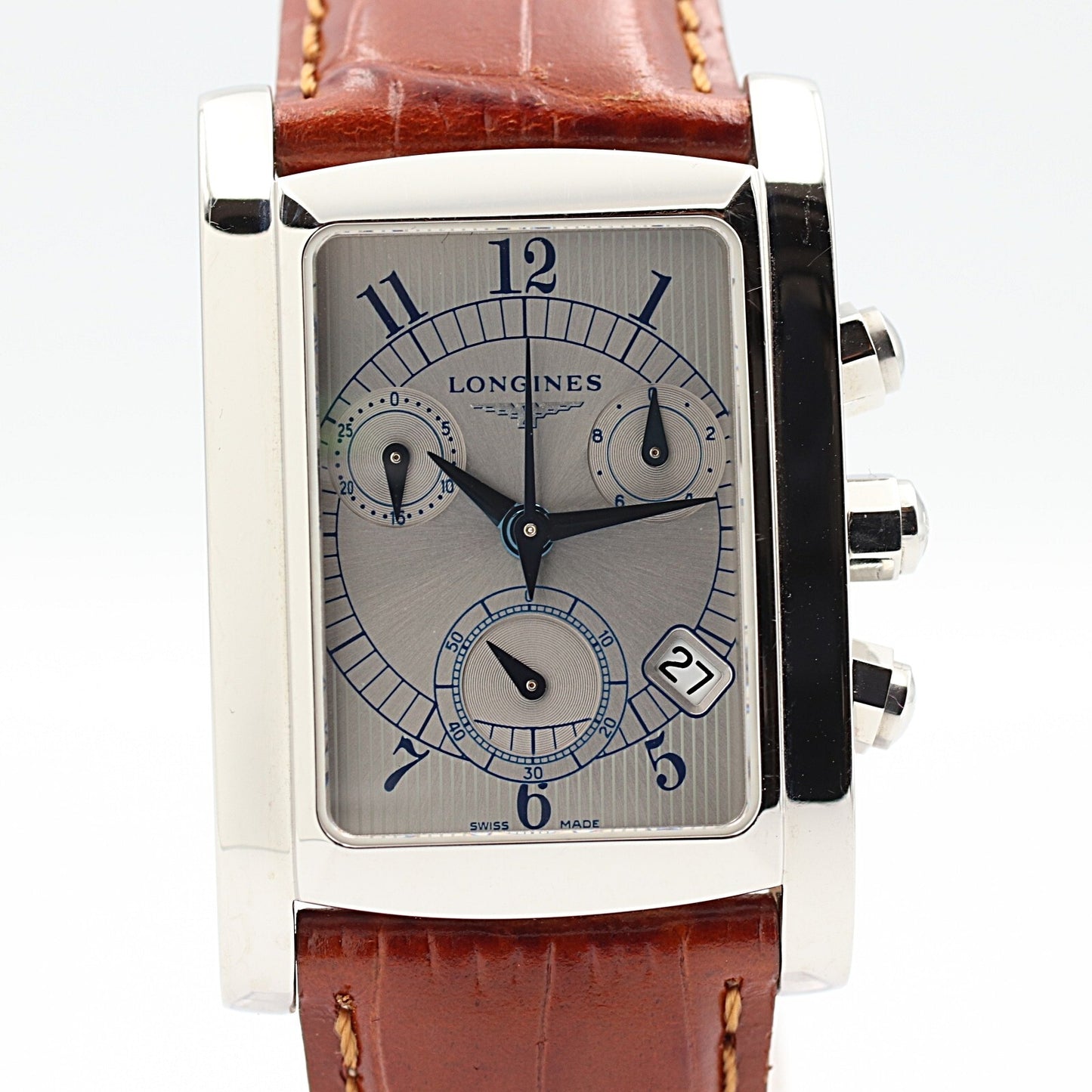 *N MINT* Vintage 1990s LONGINES DolceVita L5.656.4 Qz Silver 27mm Women Watch