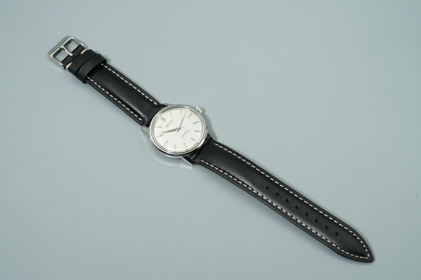 *MINT* Vintage 1965 SEIKO Lord Marvel 5740-0010 Hand Wind Silver 36mm Mens Watch