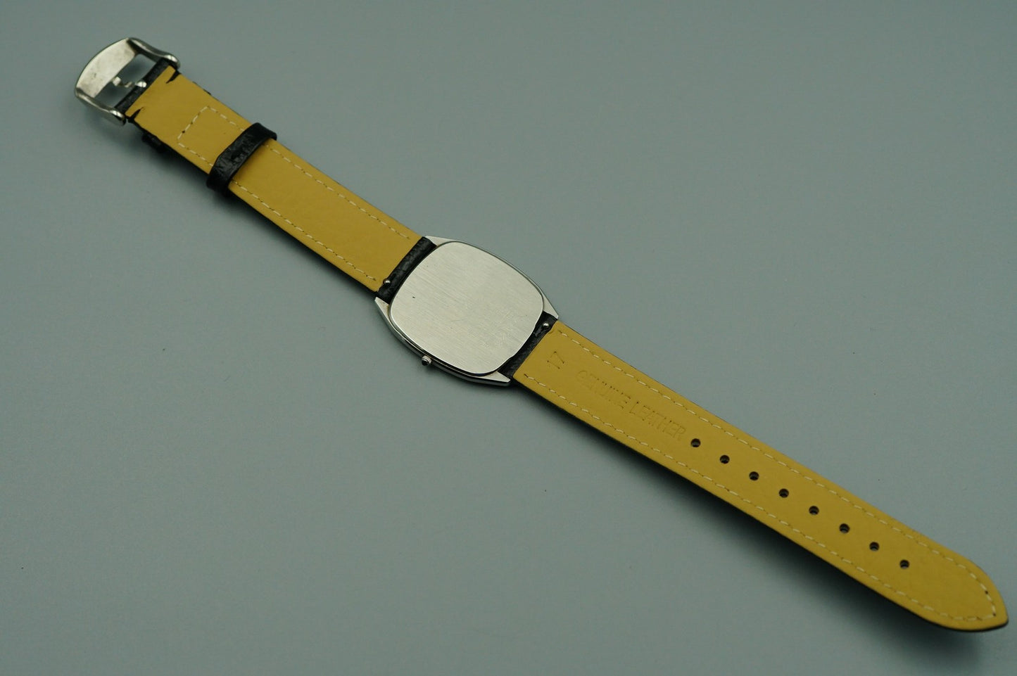 *Exc+5* 14K Vintage 1978 SEIKO CREDOR 6730-5081 Qz Gray Square 29mm Women Watch