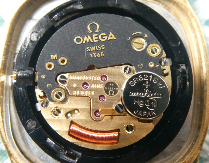 *Exc+5* Vintage 1977 OMEGA De Ville Cal.1365 Qz Silver Square 31mm Mens Watch
