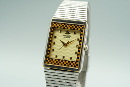 *Exc+5*  SEIKO GALAXY  V701-5H7A Qz Cream Dial Square 23mm Women,Ladies Watch