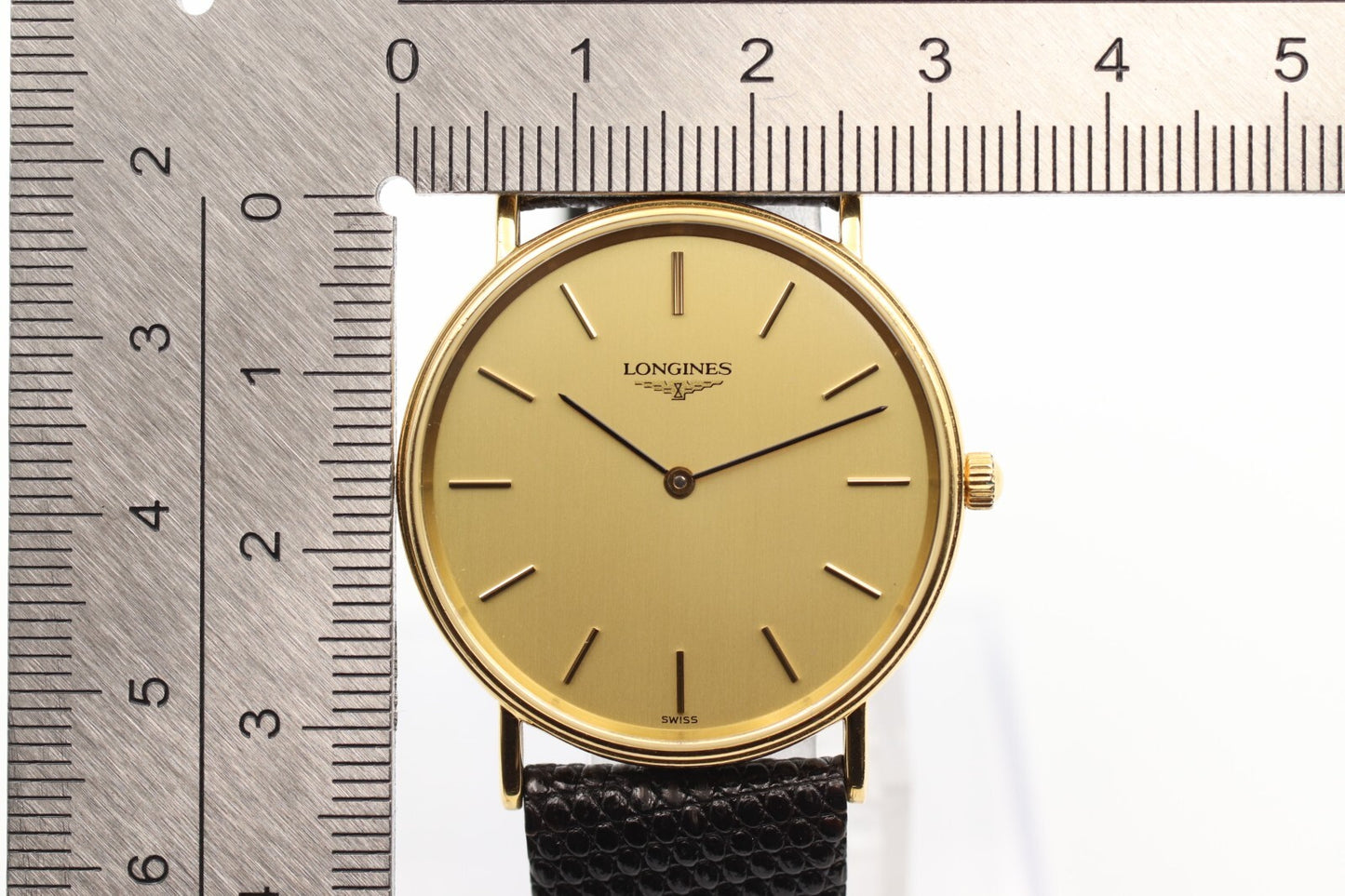 *N MINT* Vintage 1990s LONGINES Grand Classic L4.637.2 Qz Gold 32mm Mens Watch