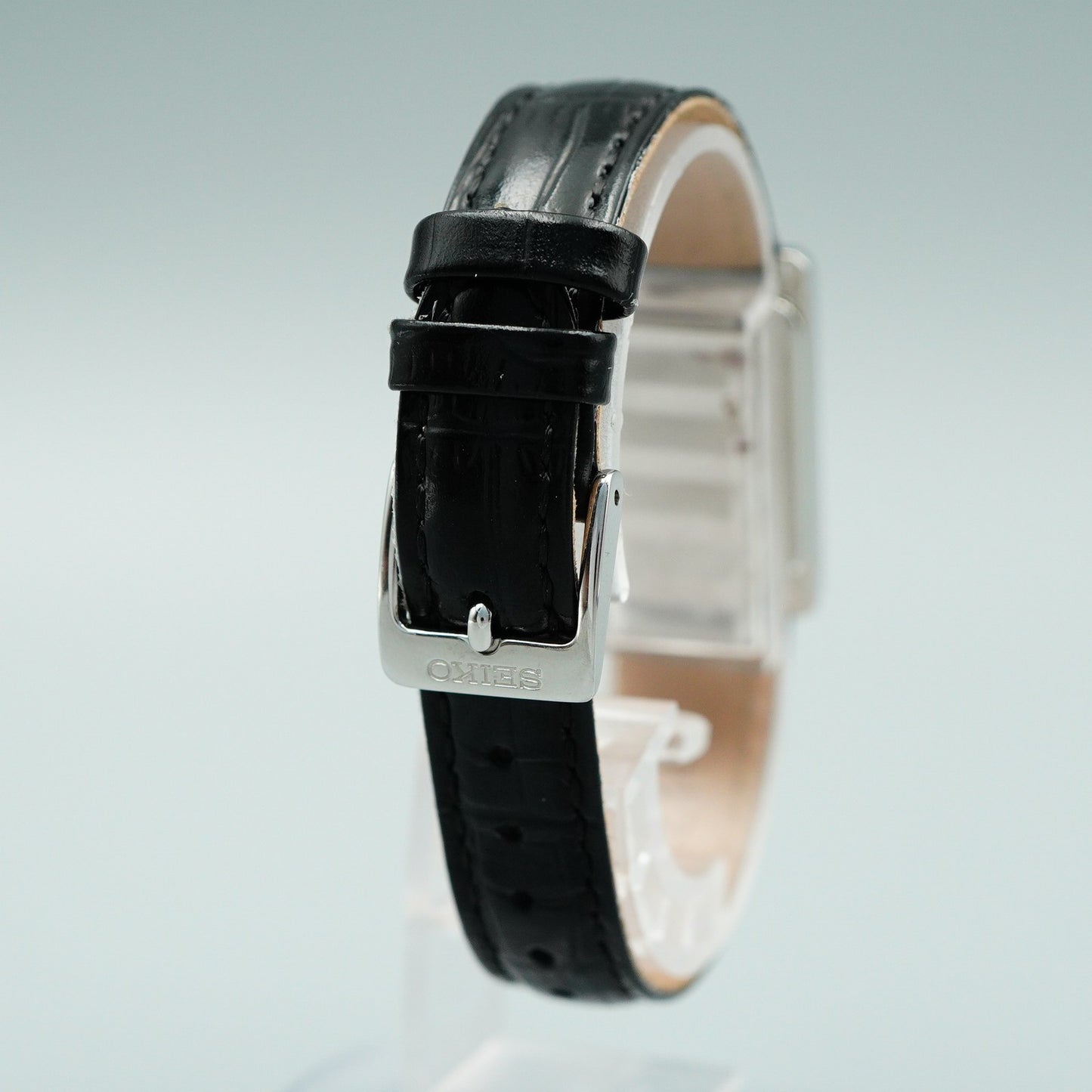 *MINT* Box & Paper SEIKO 4N30-00H0 Quartz Silver Dial Square 19mm Women Watch