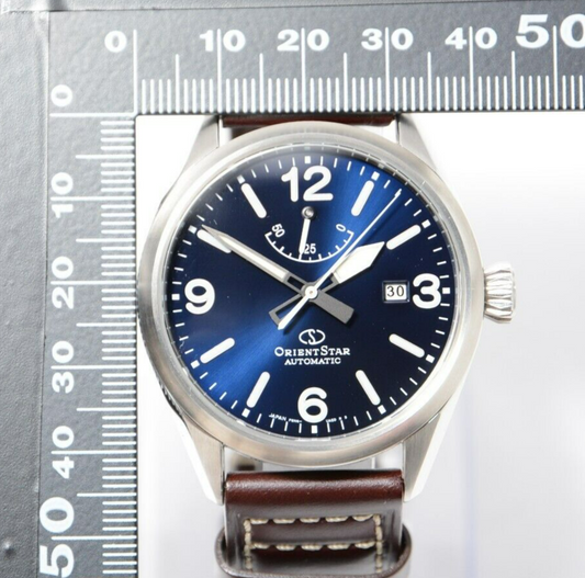 **TOP MINT** Orient Star Epson RE-AU0207L00B Blue Automatic Men's Watch JAPAN