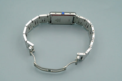 *Exc+5* Cartier Tank Solo W5200014 3169 Quartz Silver 27mm Mens Watch