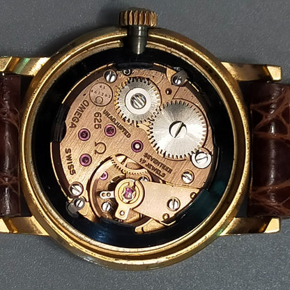 Exc+4 Vintage 1970 OMEGA De Ville Cal.625 Hand Wind Gold Round 25mm Women Watch