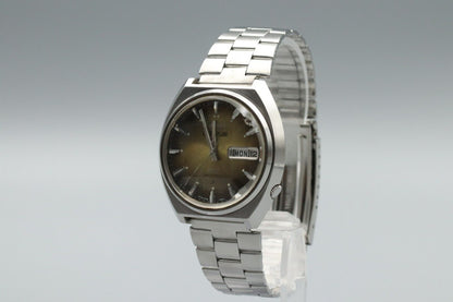1974/5 Vintage Seiko 5 Actus 6106-7700 Watch Automatic Khaki Dial Day Date 23J