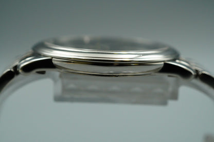 *MINT* OMEGA De Ville 424.10.27.60.01.001 Qz Black Round 34mm Mens Watch