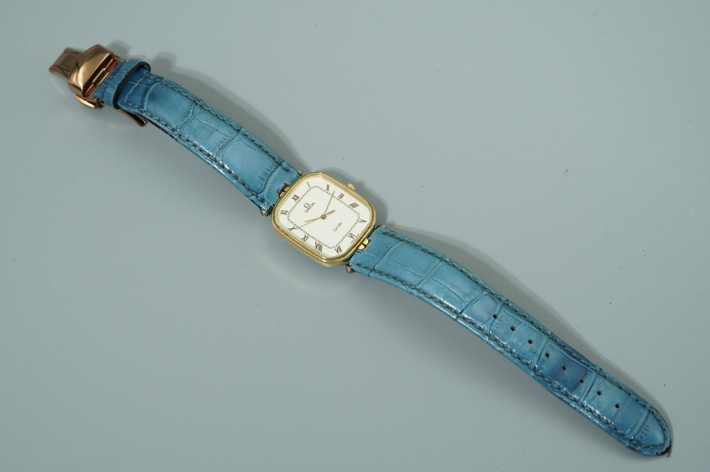 *Exc+5* Vintage 1983 OMEGA De Ville Cal.1417 Quartz White Dial 27mm Mens Watch