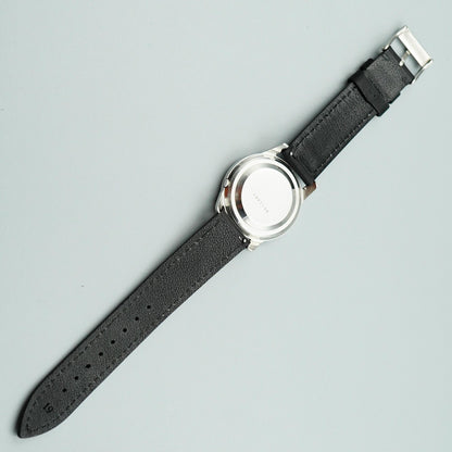 *NEAR MINT* Vintage SEIKO Weekdater 6206-8990 AT Silver Round 37mm Mens Watch