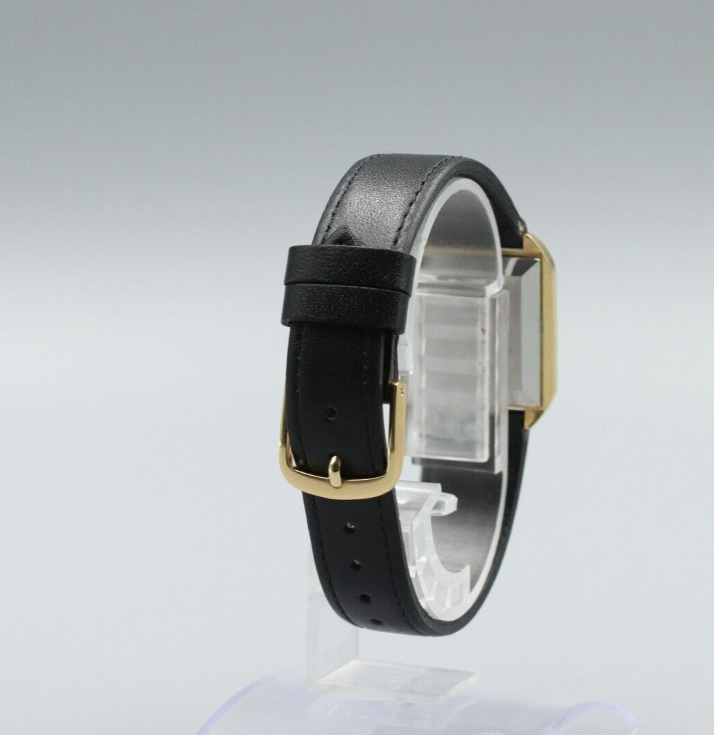 *Exc+5* Vintage OMEGA De Ville Hand Winding Gold Roman Dial Square Women Watch