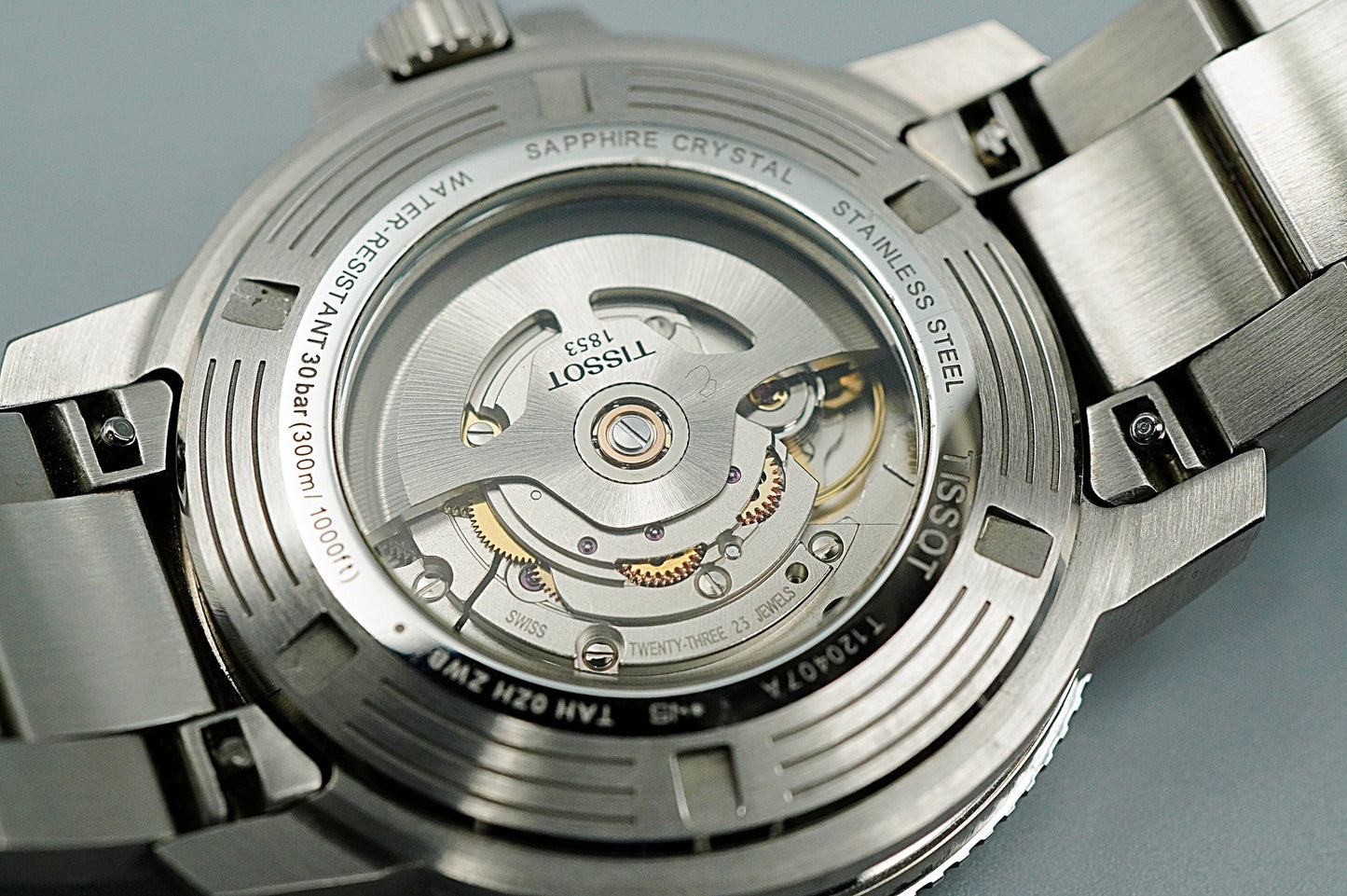 *TOP MINT* TISSOT Seastar Powermatic 80 T120407A Automatic Gray 43mm Mens Watch