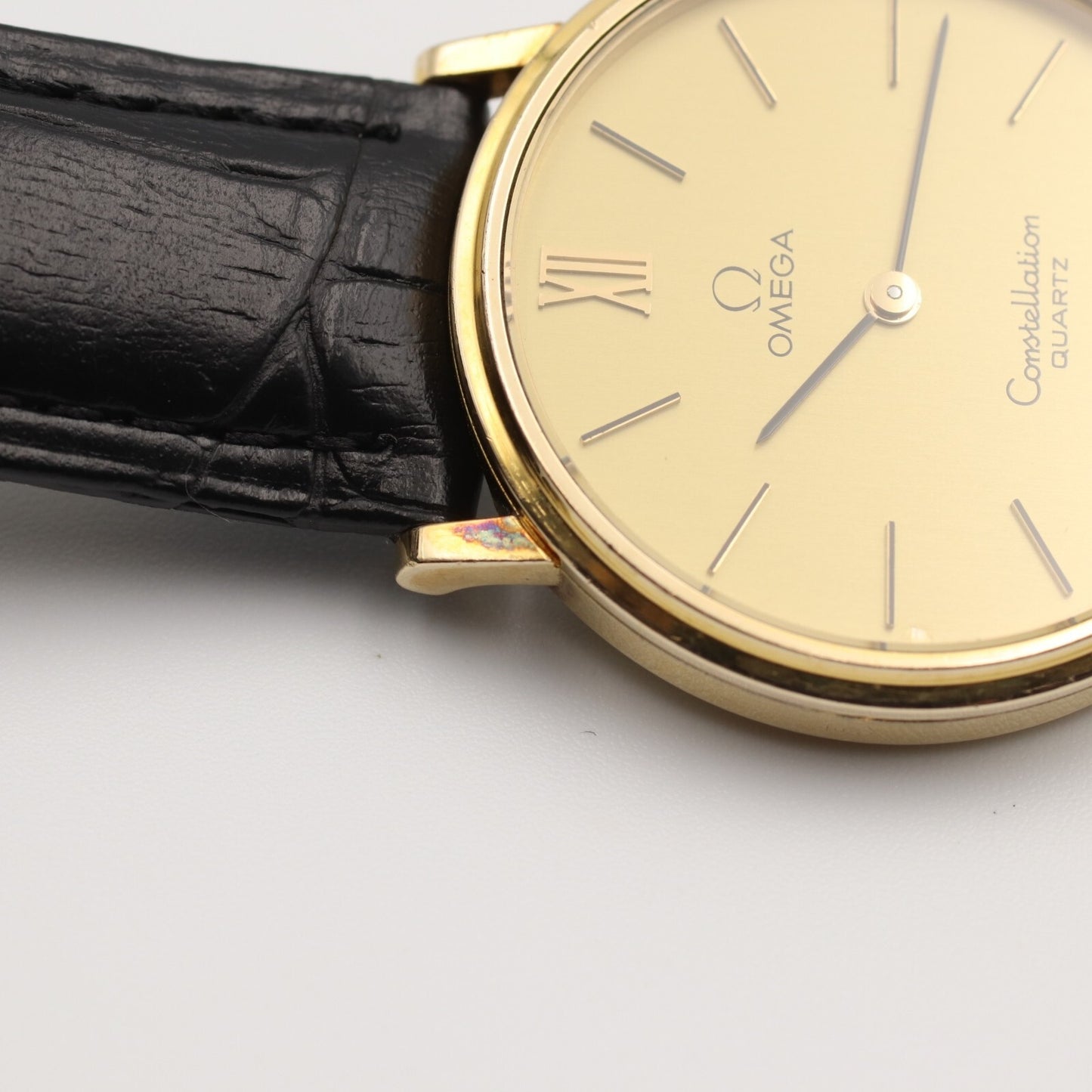 *Exc+5* Vintage 1979 OMEGA Constellation Cal.1330 Qz Gold Round 33mm Mens Watch