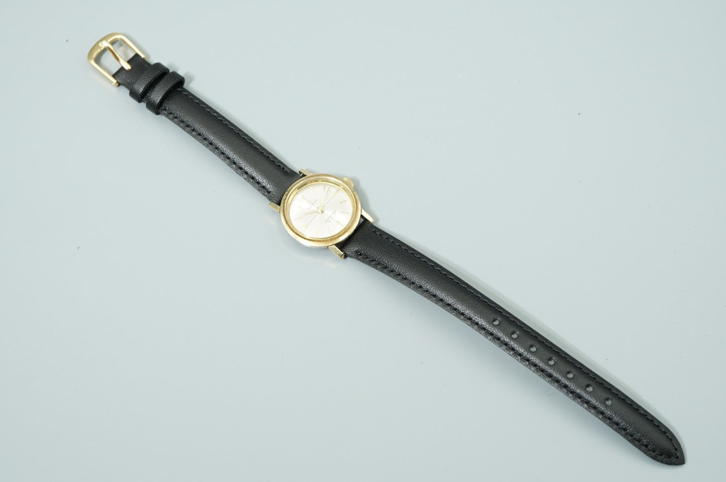 *Exc+5* Vintage OMEGA Seamaster Hand Winding Silver Round 22mm Women Watch