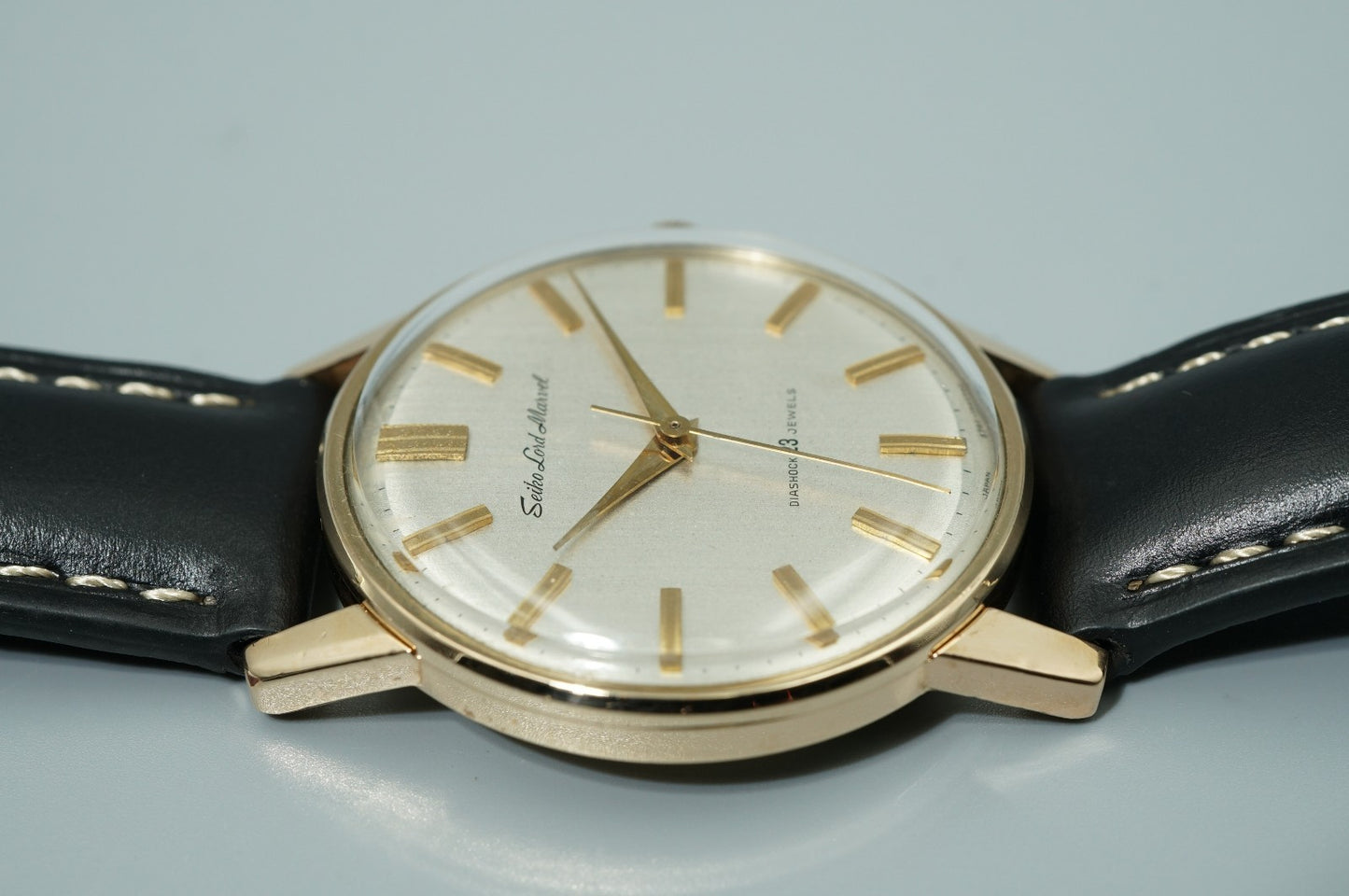 Vintage 1965 SEIKO Lord Marvel 5740-1990 Automatic Silver 35mm Mens Watch