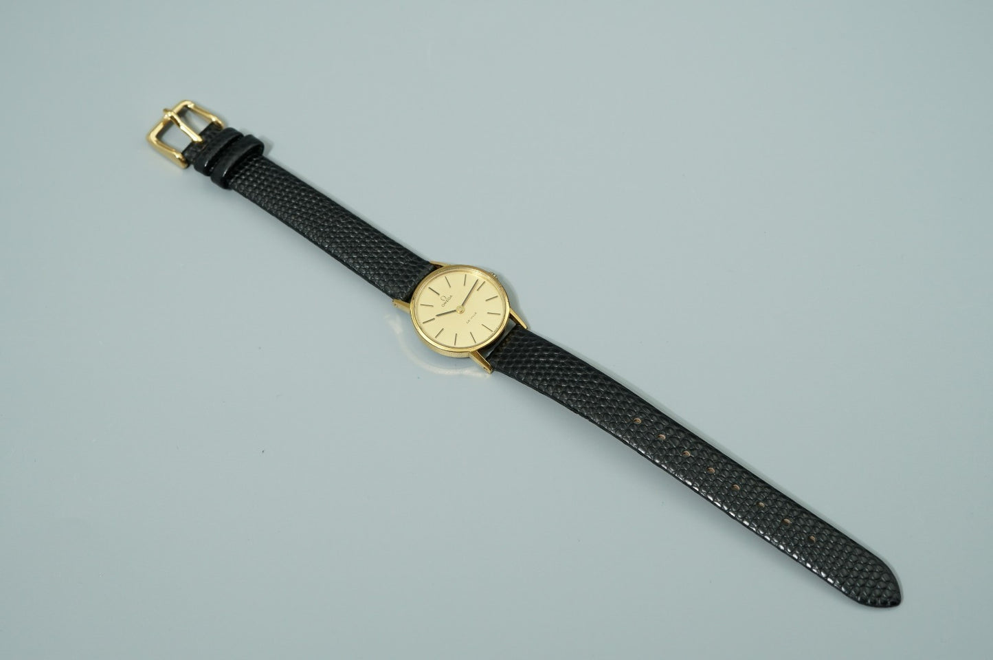 *NEAR MINT* Vintage OMEGA De Ville Cal.625 Hand Winding Gold Dial Women Watch