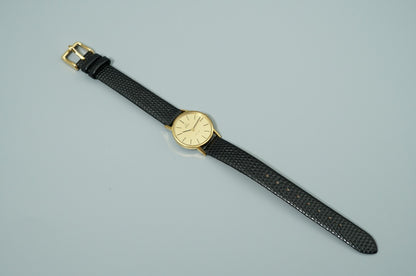 *NEAR MINT* Vintage OMEGA De Ville Cal.625 Hand Winding Gold Dial Women Watch