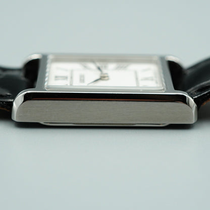 *MINT* Box & Paper SEIKO 4N30-00H0 Quartz Silver Dial Square 19mm Women Watch