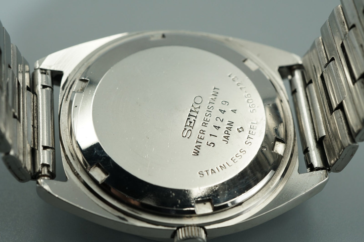 *Serviced* Vintage SEIKO Lord Marvel 5606-7231 Automa Blue Round 35mm Mens Watch