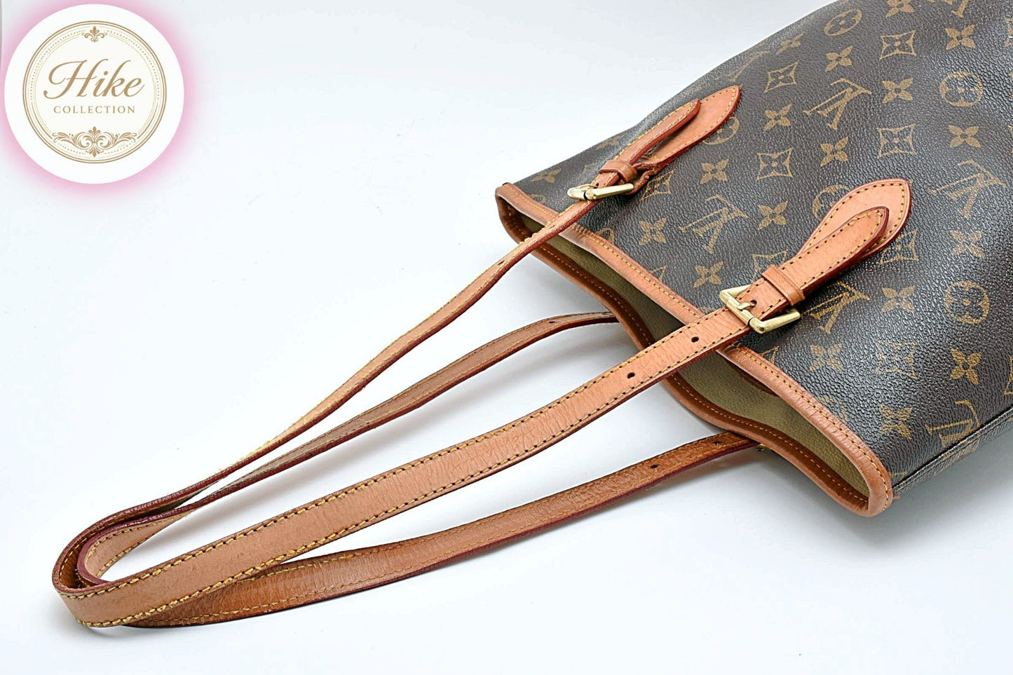 Louis Vuitton Bucket PM Monogram Brown Tote Shoulder Bag M42238 Auth *RANK AB*