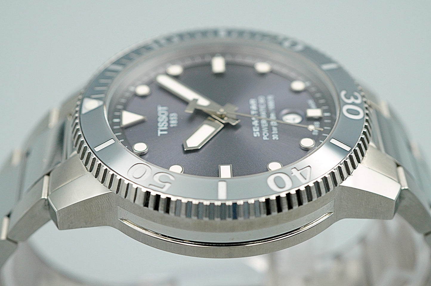 *TOP MINT* TISSOT Seastar Powermatic 80 T120407A Automatic Gray 43mm Mens Watch
