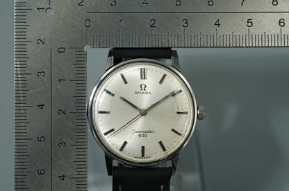 N MINT Vintage 1964 OMEGA Seamaster Cal.601 Hand Winding Silver 34mm Mens Watch