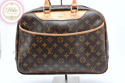 Louis Vuitton Deauville Monogram Brown Handbag M47270 Authentic Condition SA #39