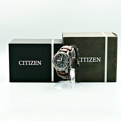 TOP MINT Citizen QZ J280-R013581 Solar Promaster Date Black Mens Wristwatch JP
