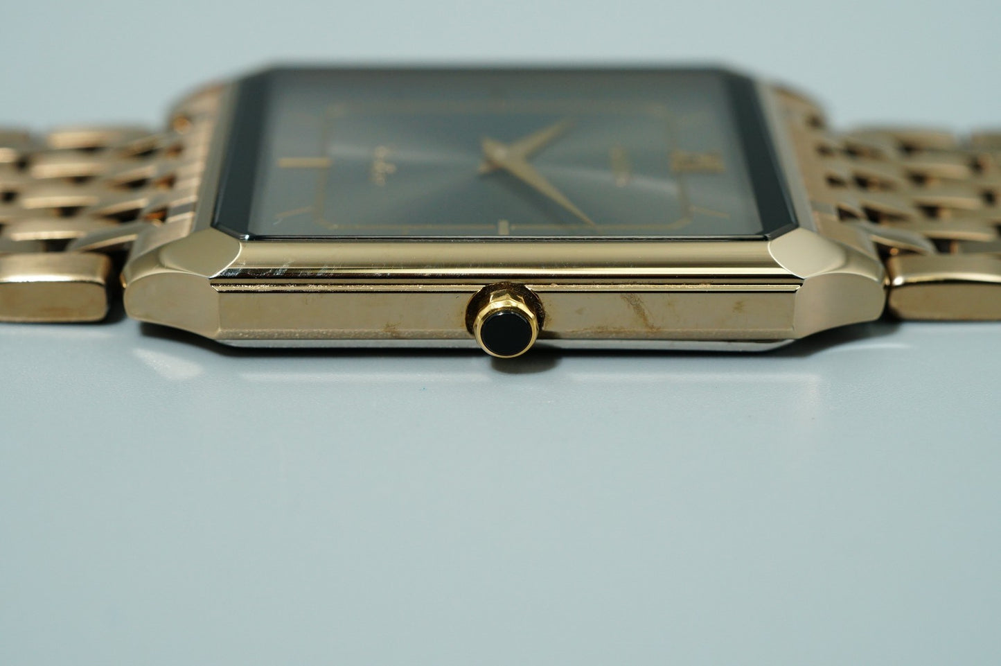 *TOP MINT* Vintage 1991 SEIKO Dolce  8N40-5050 Qz Gray Square 26mm Women Watch