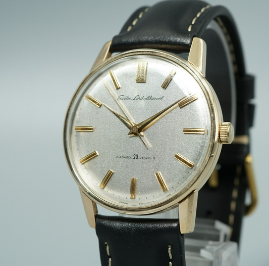 Vintage 1965 SEIKO Lord Marvel 5740-1990 Automatic Silver 35mm Mens Watch