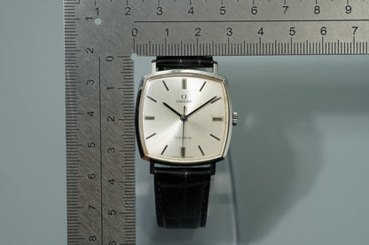 serviced Vintage 1970 OMEGA Geneve Cal.601 Hand Wind Silver 31mm Mens Watch