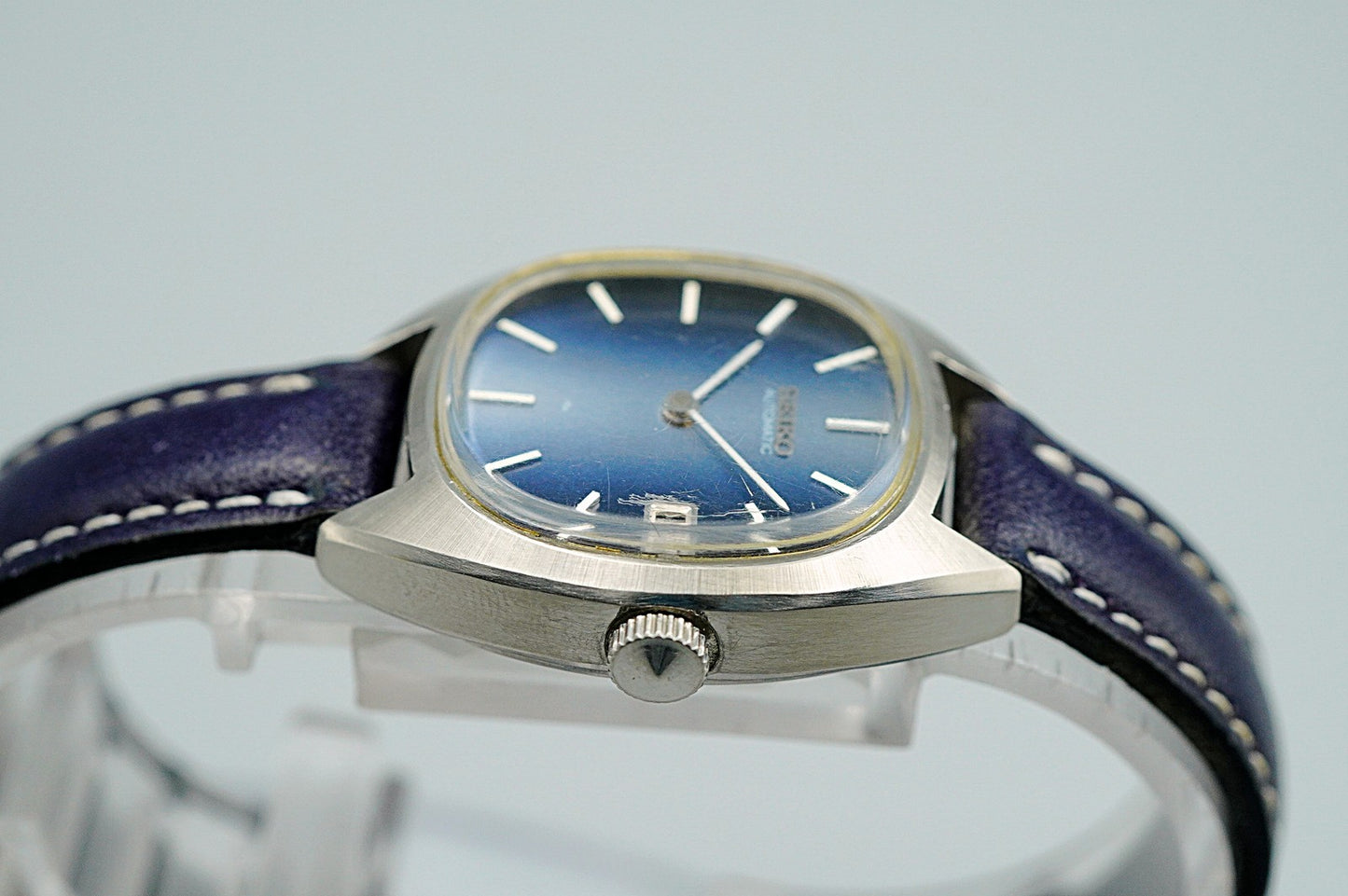 *N MINT* Vintage 1973 SEIKO NOIE 2415-7010 Automatic Blue Oval 24mm Women Watch