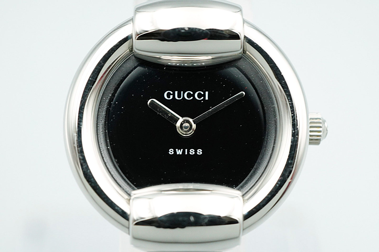 *MINT* Vintage GUCCI 1400L Quartz Black Dial Round 25mm Women,Ladies Watch