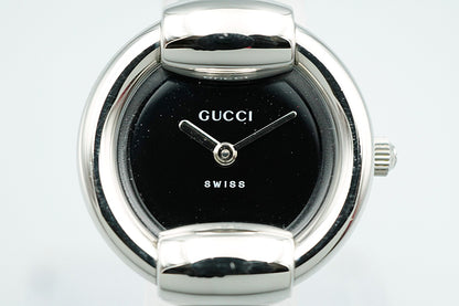 *MINT* Vintage GUCCI 1400L Quartz Black Dial Round 25mm Women,Ladies Watch