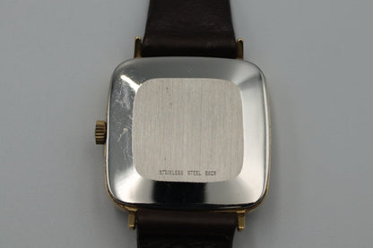 N MINT* Vintage OMEGA De Ville Cal.625 Hand Winding Gold Square Dial Women Watch